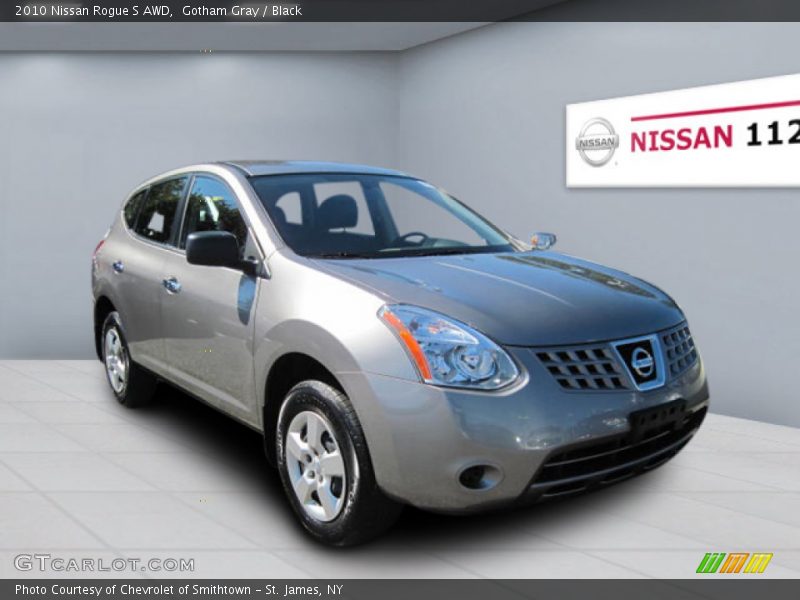 Gotham Gray / Black 2010 Nissan Rogue S AWD