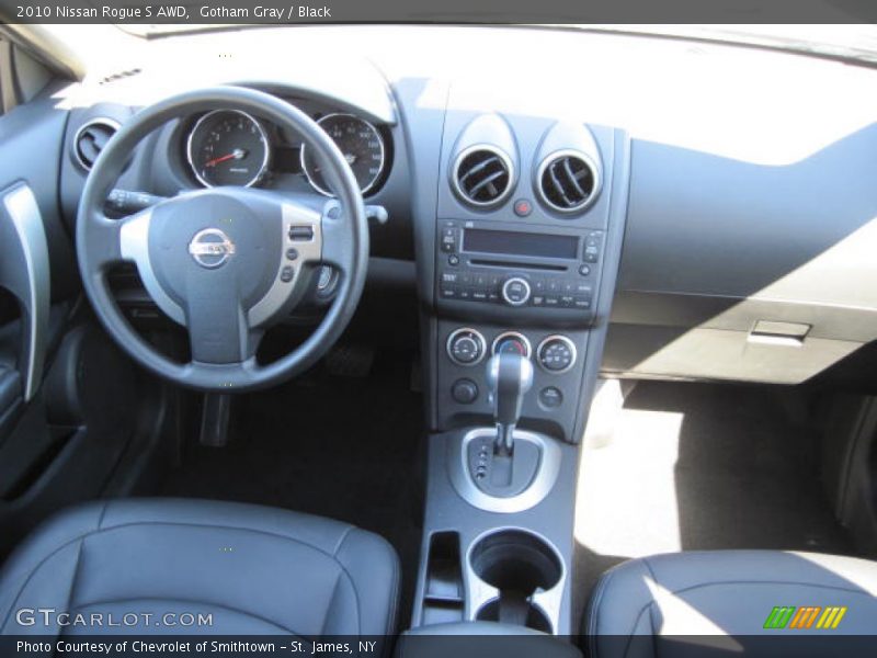 Gotham Gray / Black 2010 Nissan Rogue S AWD
