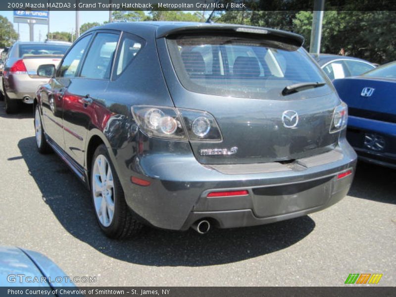 Metropolitan Gray Mica / Black 2009 Mazda MAZDA3 s Grand Touring Hatchback
