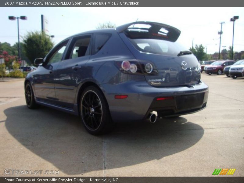 Cosmic Blue Mica / Gray/Black 2007 Mazda MAZDA3 MAZDASPEED3 Sport