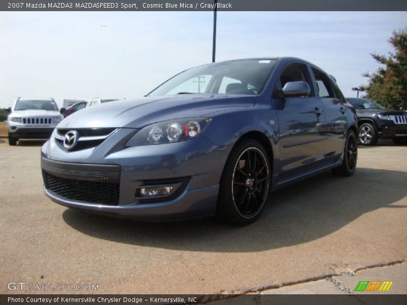 Cosmic Blue Mica / Gray/Black 2007 Mazda MAZDA3 MAZDASPEED3 Sport