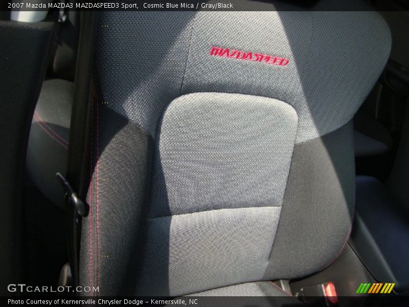 Cosmic Blue Mica / Gray/Black 2007 Mazda MAZDA3 MAZDASPEED3 Sport