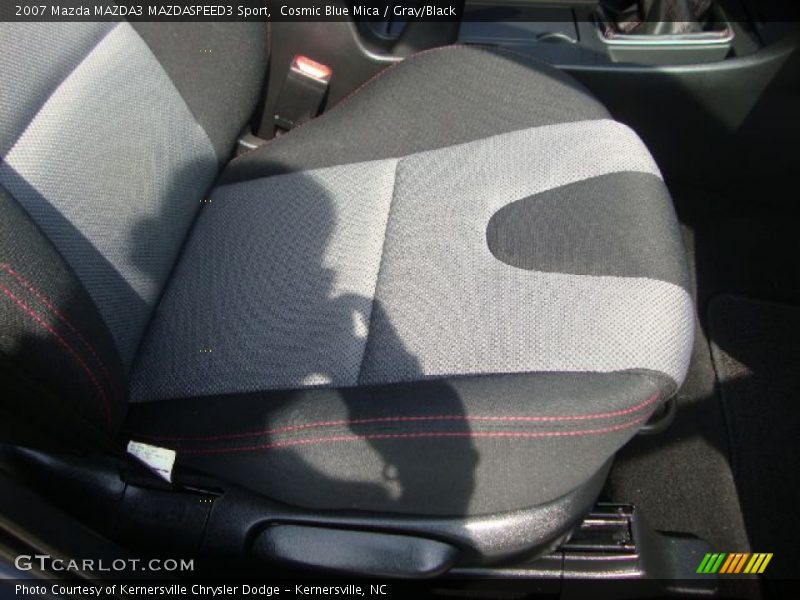 Cosmic Blue Mica / Gray/Black 2007 Mazda MAZDA3 MAZDASPEED3 Sport