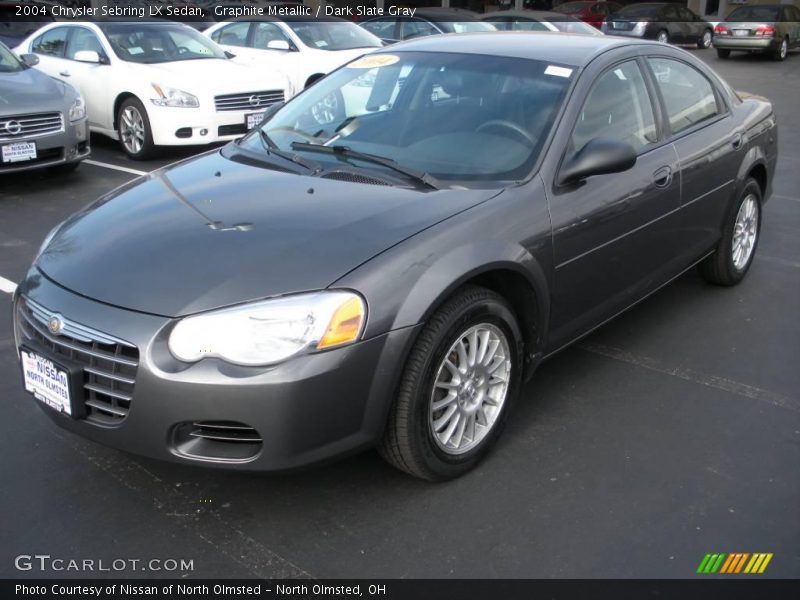 Graphite Metallic / Dark Slate Gray 2004 Chrysler Sebring LX Sedan