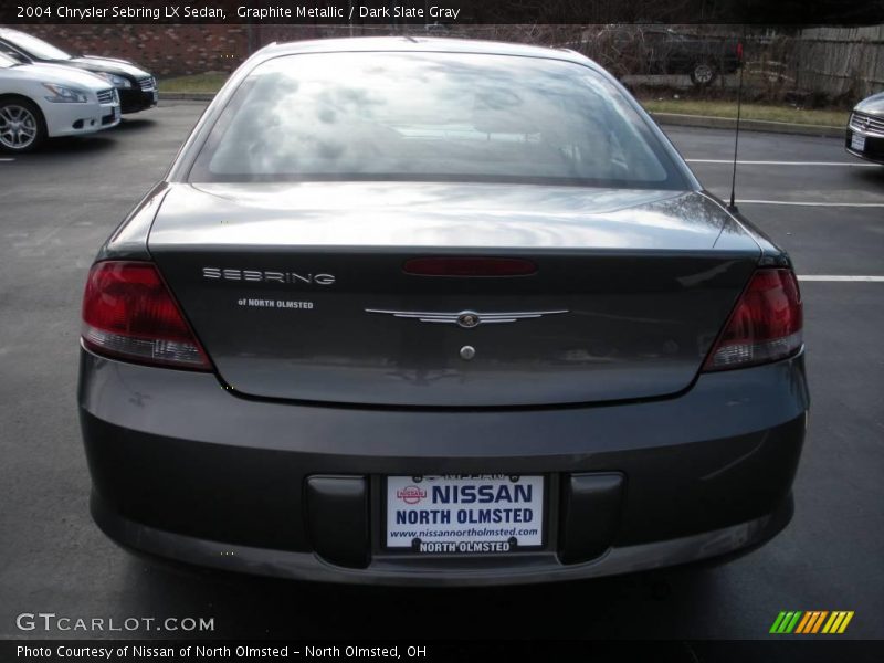 Graphite Metallic / Dark Slate Gray 2004 Chrysler Sebring LX Sedan