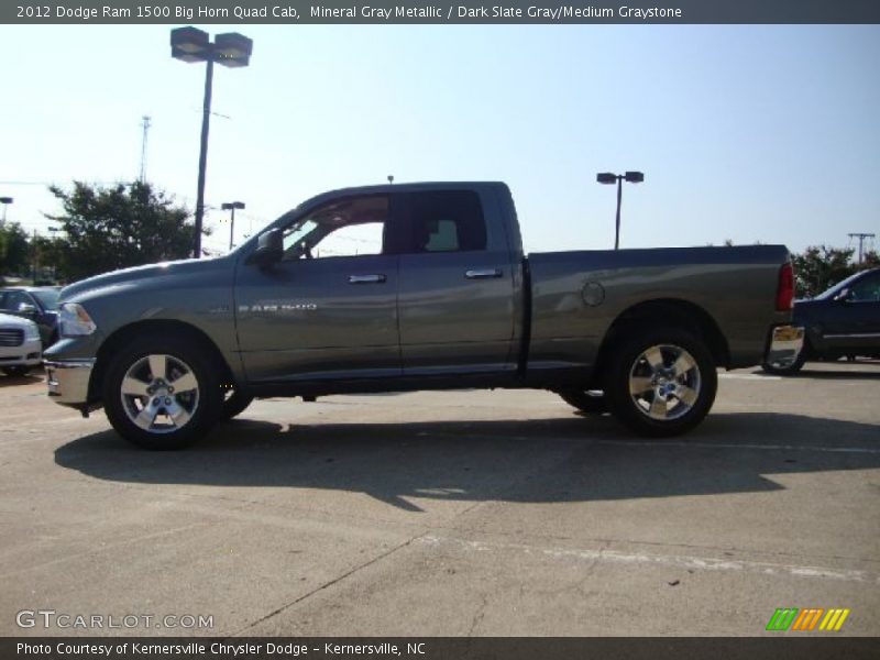 Mineral Gray Metallic / Dark Slate Gray/Medium Graystone 2012 Dodge Ram 1500 Big Horn Quad Cab