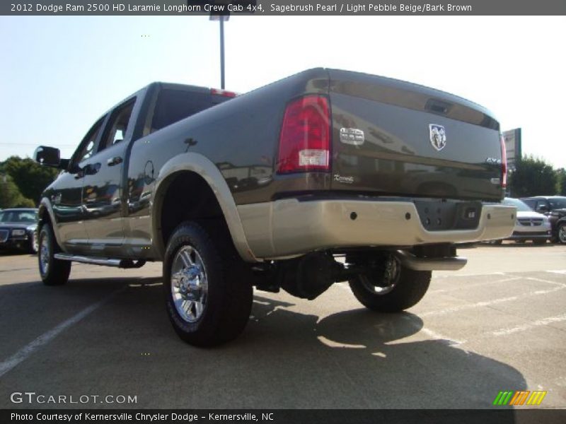 Sagebrush Pearl / Light Pebble Beige/Bark Brown 2012 Dodge Ram 2500 HD Laramie Longhorn Crew Cab 4x4