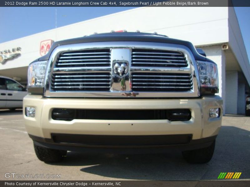 Sagebrush Pearl / Light Pebble Beige/Bark Brown 2012 Dodge Ram 2500 HD Laramie Longhorn Crew Cab 4x4
