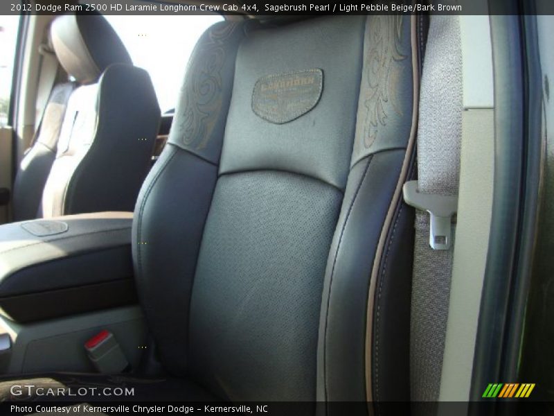 Sagebrush Pearl / Light Pebble Beige/Bark Brown 2012 Dodge Ram 2500 HD Laramie Longhorn Crew Cab 4x4