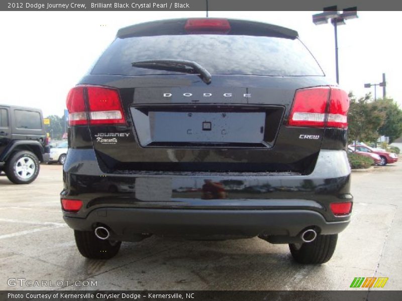 Brilliant Black Crystal Pearl / Black 2012 Dodge Journey Crew