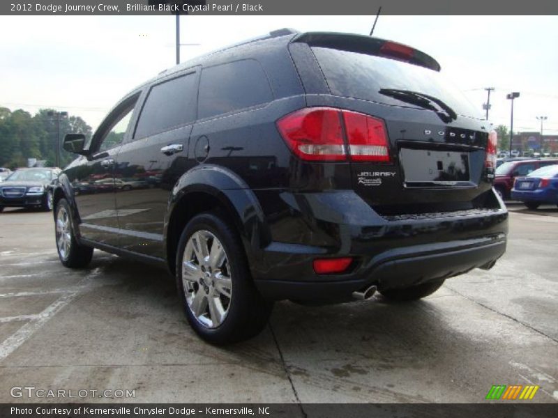 Brilliant Black Crystal Pearl / Black 2012 Dodge Journey Crew