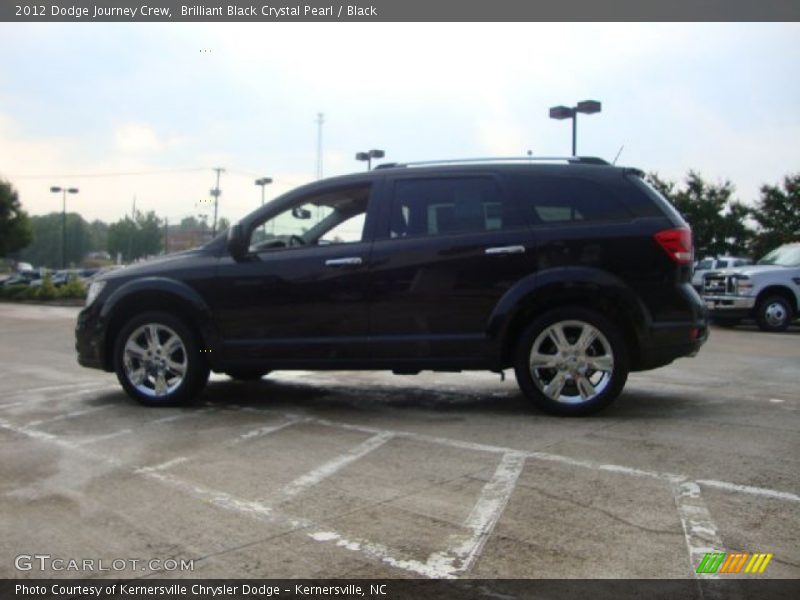 Brilliant Black Crystal Pearl / Black 2012 Dodge Journey Crew