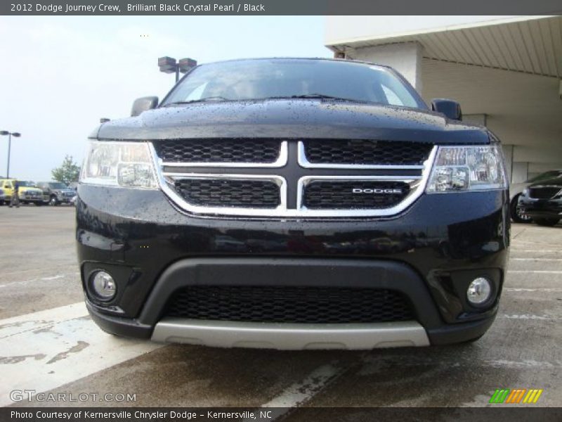 Brilliant Black Crystal Pearl / Black 2012 Dodge Journey Crew