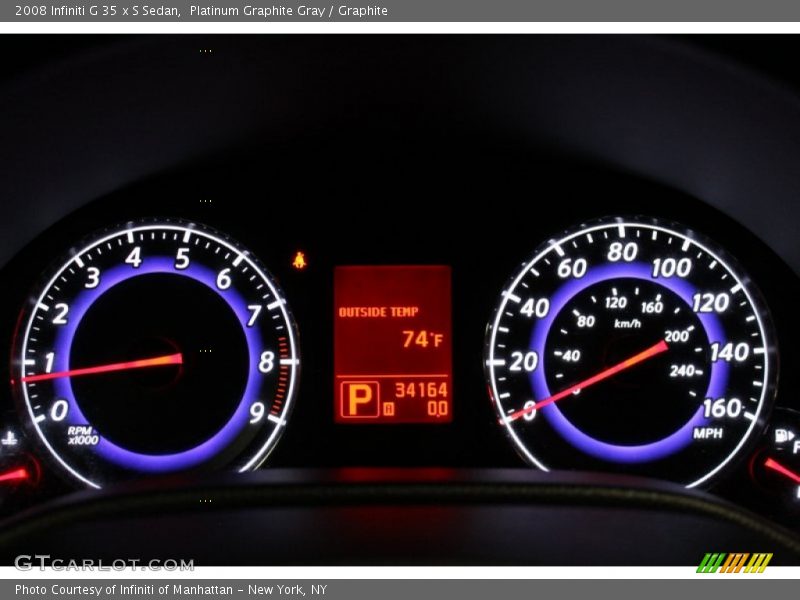 Platinum Graphite Gray / Graphite 2008 Infiniti G 35 x S Sedan