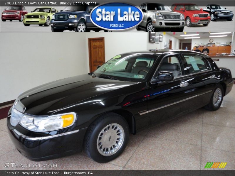 Black / Light Graphite 2000 Lincoln Town Car Cartier