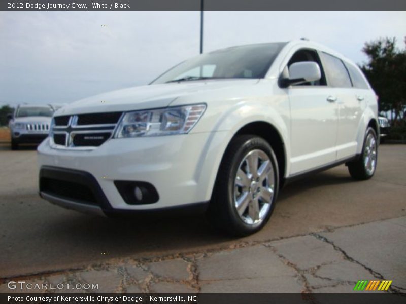 White / Black 2012 Dodge Journey Crew