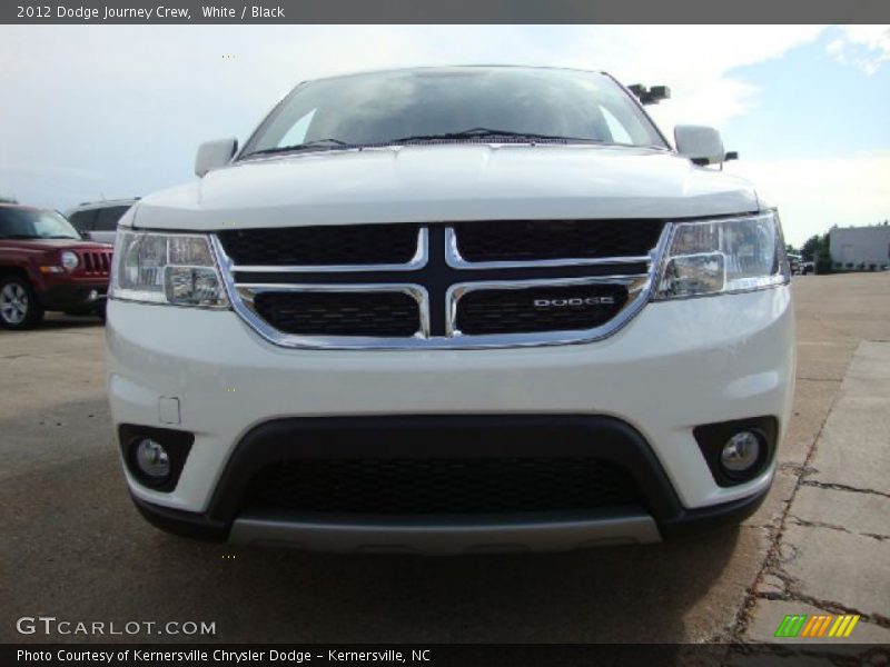 White / Black 2012 Dodge Journey Crew