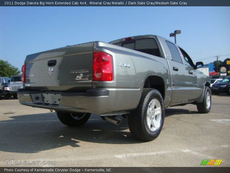 Mineral Gray Metallic / Dark Slate Gray/Medium Slate Gray 2011 Dodge Dakota Big Horn Extended Cab 4x4