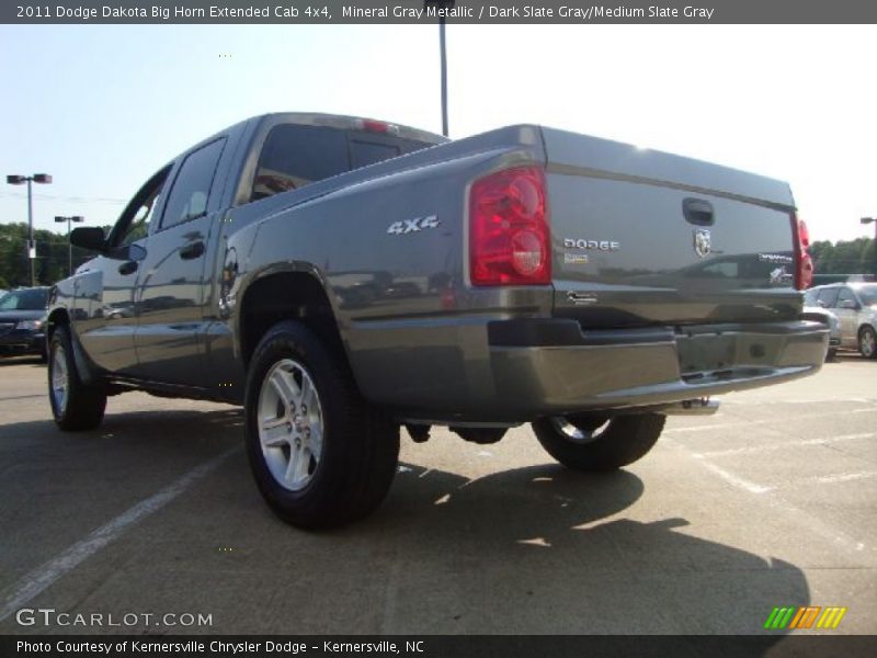 Mineral Gray Metallic / Dark Slate Gray/Medium Slate Gray 2011 Dodge Dakota Big Horn Extended Cab 4x4