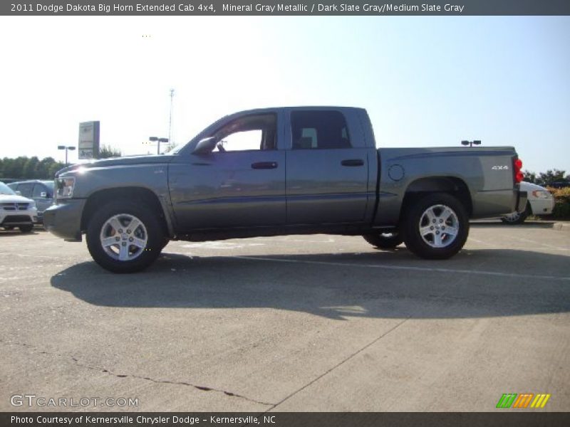 Mineral Gray Metallic / Dark Slate Gray/Medium Slate Gray 2011 Dodge Dakota Big Horn Extended Cab 4x4