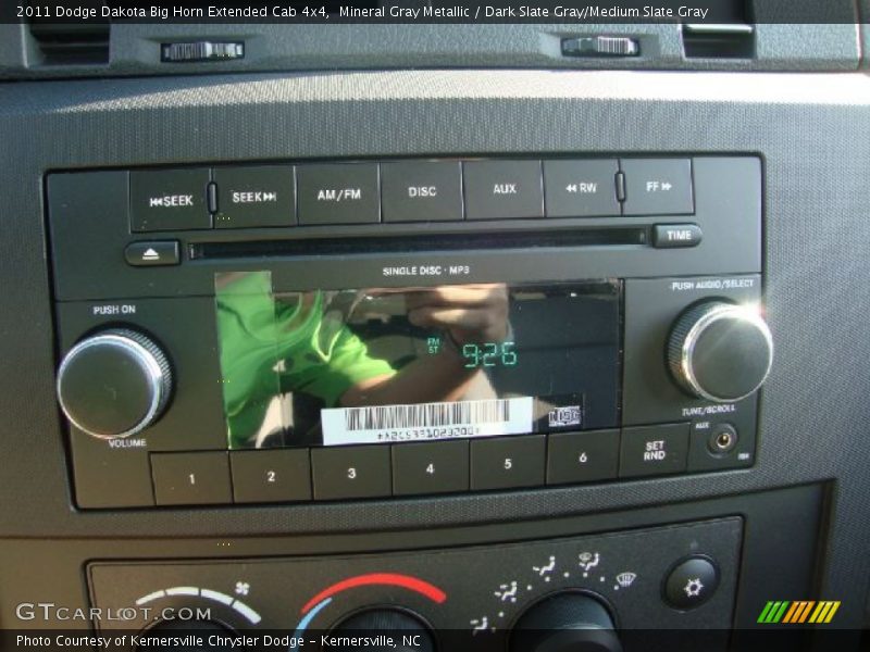 Mineral Gray Metallic / Dark Slate Gray/Medium Slate Gray 2011 Dodge Dakota Big Horn Extended Cab 4x4