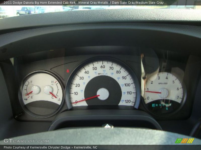Mineral Gray Metallic / Dark Slate Gray/Medium Slate Gray 2011 Dodge Dakota Big Horn Extended Cab 4x4
