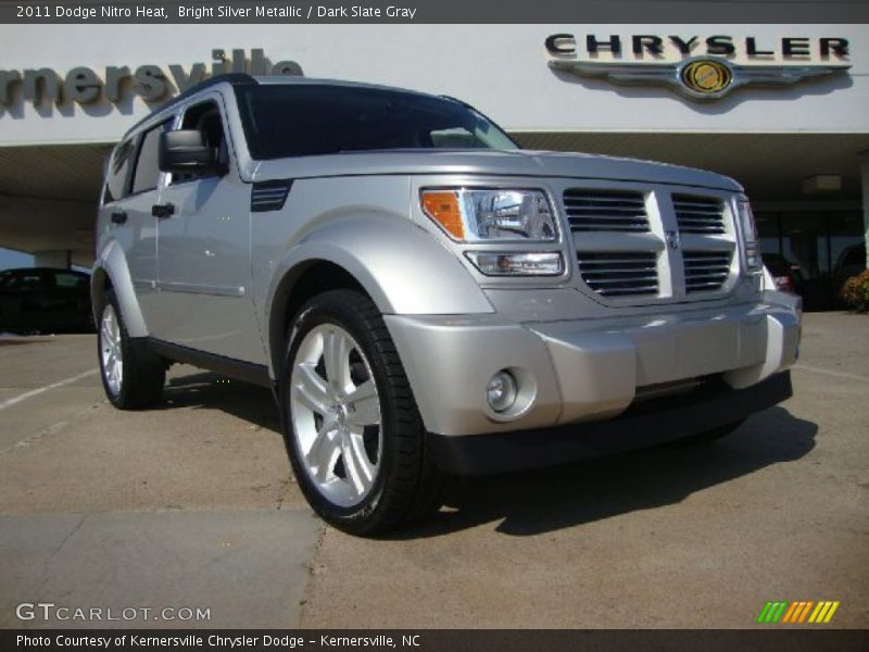 Bright Silver Metallic / Dark Slate Gray 2011 Dodge Nitro Heat