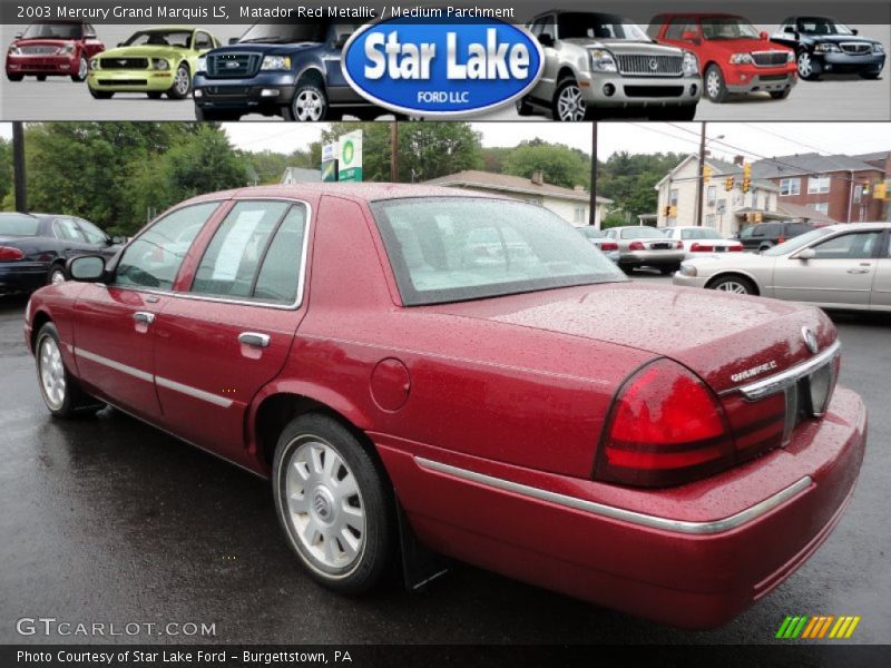 Matador Red Metallic / Medium Parchment 2003 Mercury Grand Marquis LS