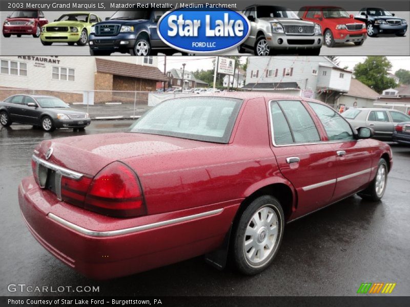 Matador Red Metallic / Medium Parchment 2003 Mercury Grand Marquis LS