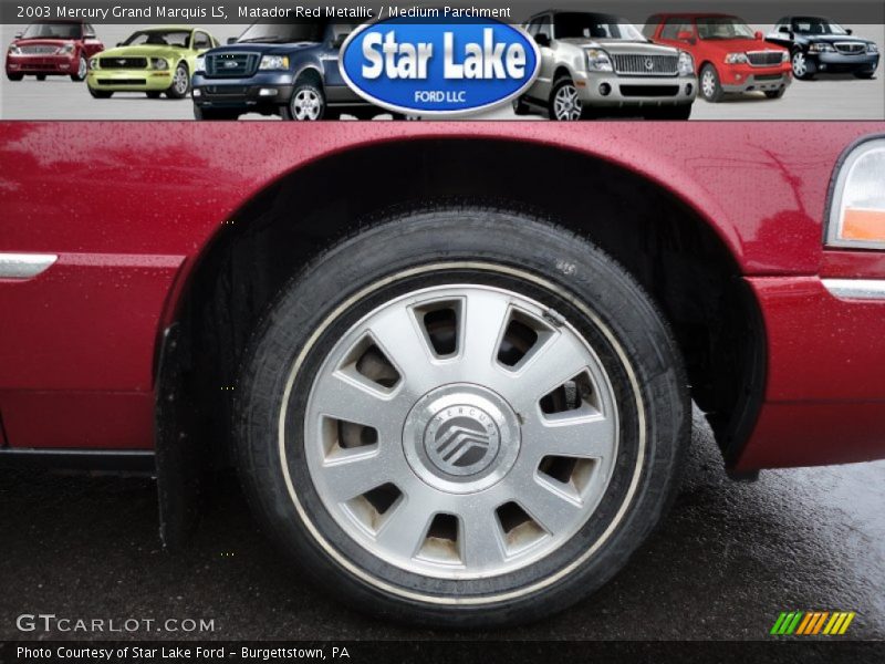 Matador Red Metallic / Medium Parchment 2003 Mercury Grand Marquis LS