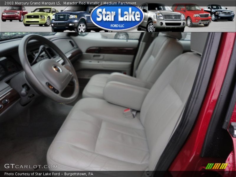 Matador Red Metallic / Medium Parchment 2003 Mercury Grand Marquis LS