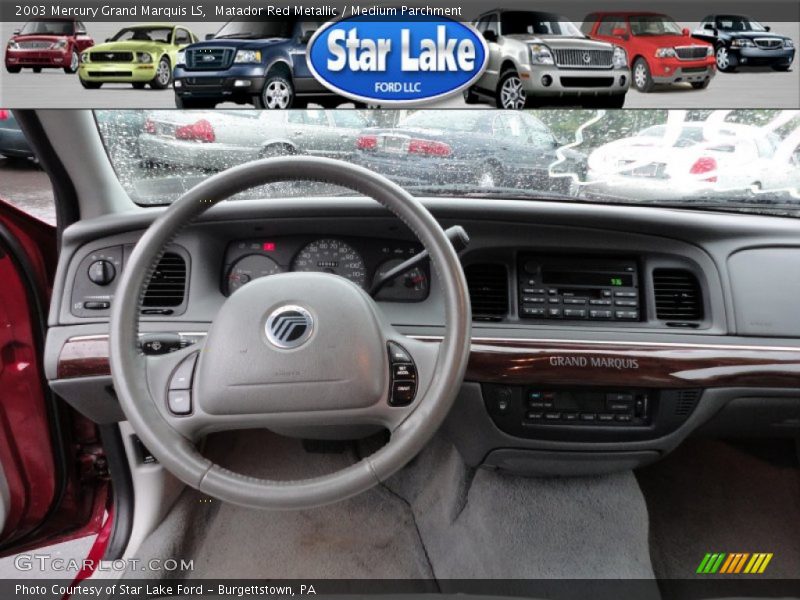 Matador Red Metallic / Medium Parchment 2003 Mercury Grand Marquis LS