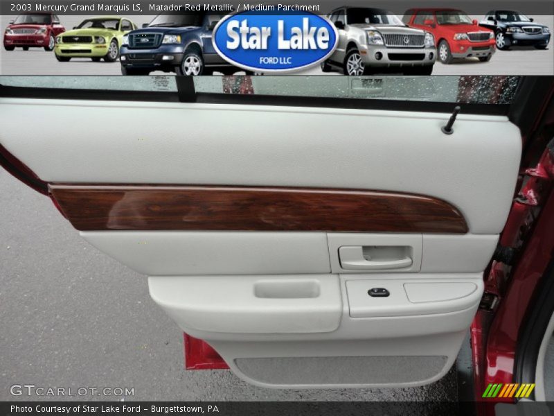 Matador Red Metallic / Medium Parchment 2003 Mercury Grand Marquis LS