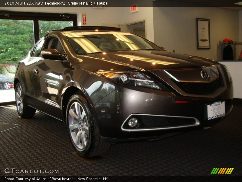 Grigio Metallic / Taupe 2010 Acura ZDX AWD Technology