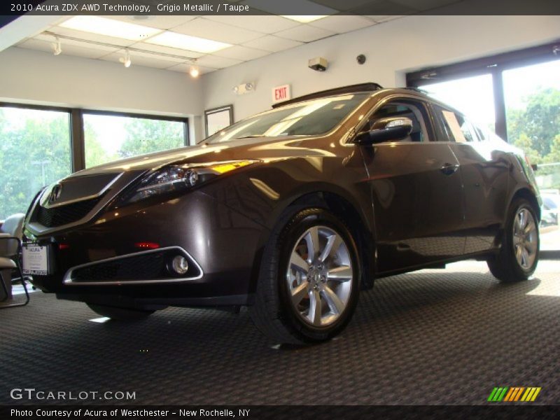 Grigio Metallic / Taupe 2010 Acura ZDX AWD Technology