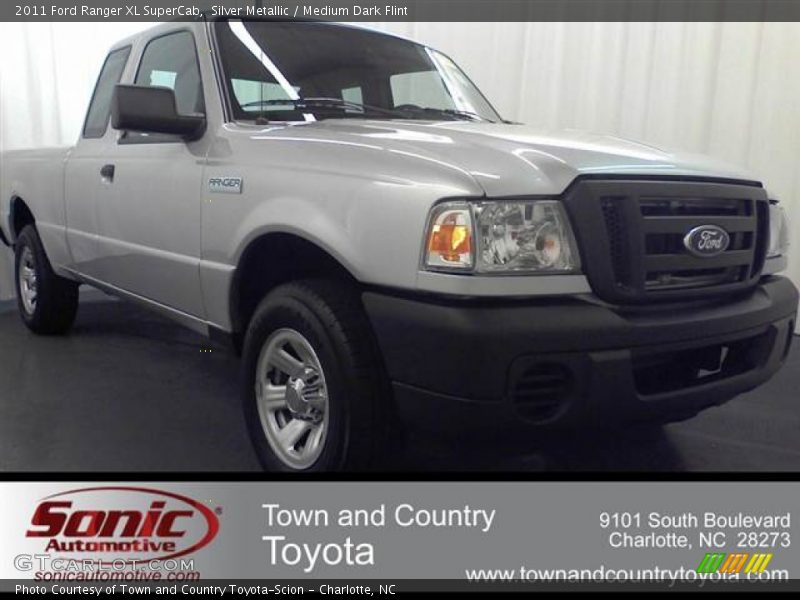 Silver Metallic / Medium Dark Flint 2011 Ford Ranger XL SuperCab