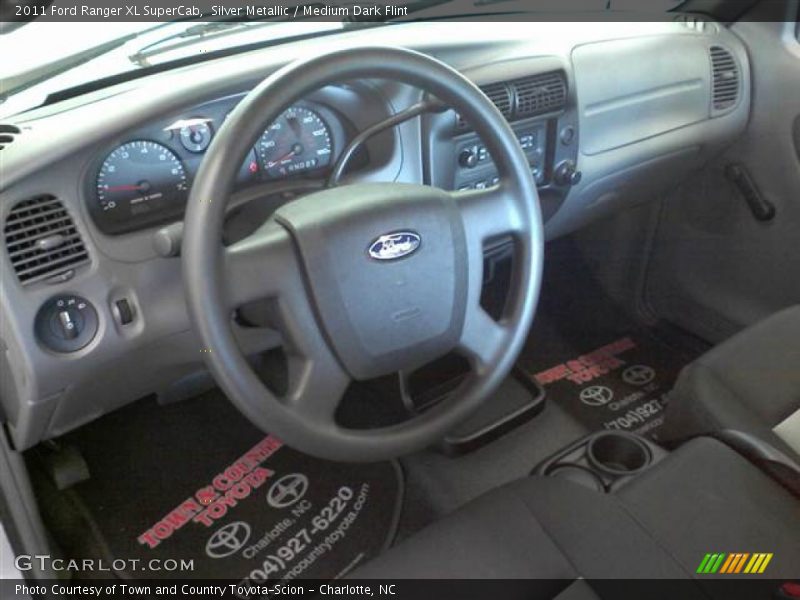 Silver Metallic / Medium Dark Flint 2011 Ford Ranger XL SuperCab