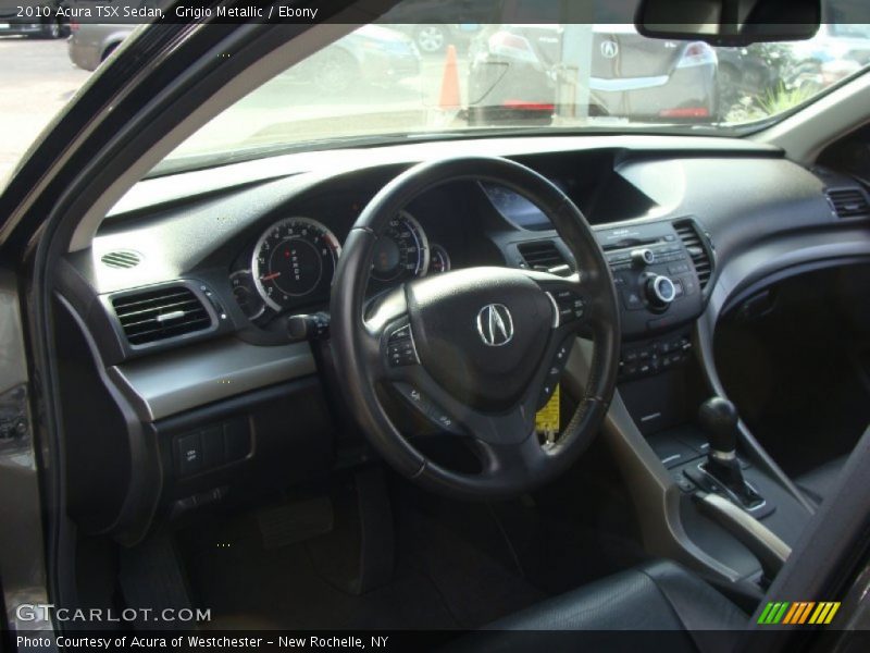 Grigio Metallic / Ebony 2010 Acura TSX Sedan