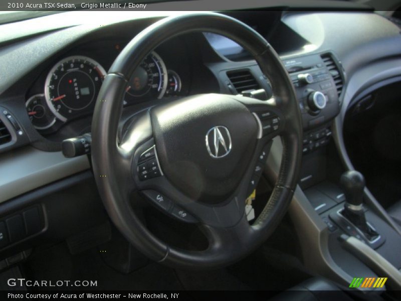 Grigio Metallic / Ebony 2010 Acura TSX Sedan