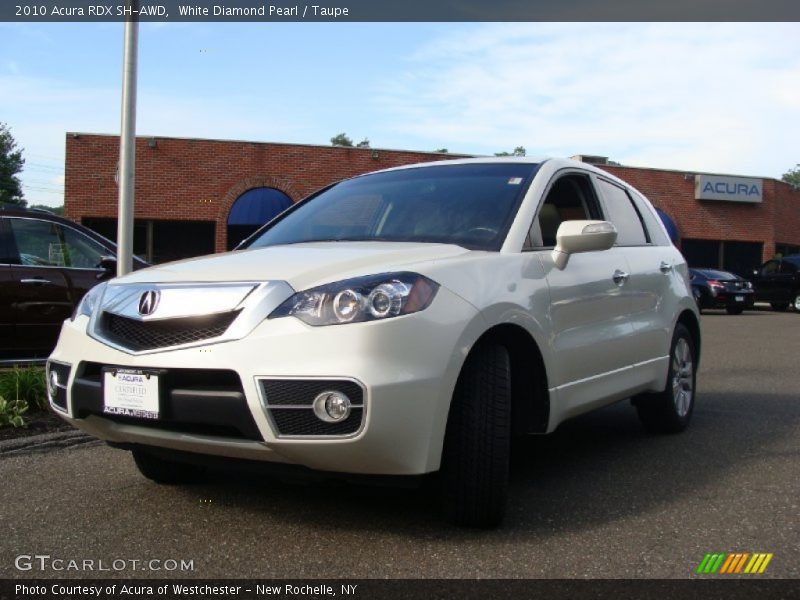 White Diamond Pearl / Taupe 2010 Acura RDX SH-AWD