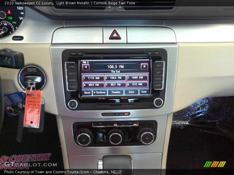 Light Brown Metallic / Cornsilk Beige Two Tone 2010 Volkswagen CC Luxury