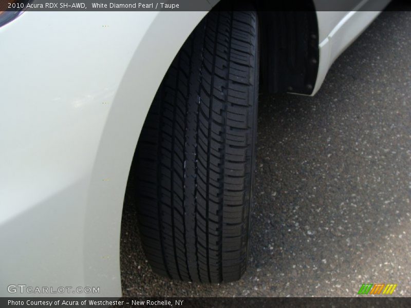 White Diamond Pearl / Taupe 2010 Acura RDX SH-AWD