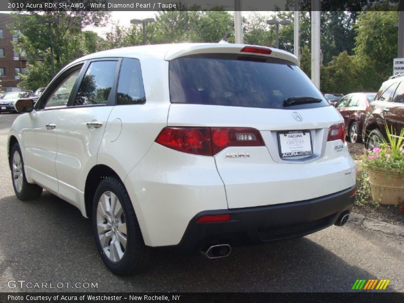 White Diamond Pearl / Taupe 2010 Acura RDX SH-AWD