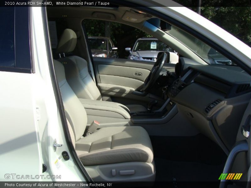 White Diamond Pearl / Taupe 2010 Acura RDX SH-AWD