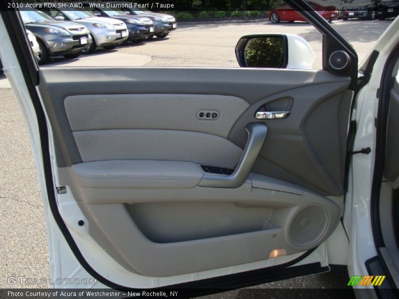 White Diamond Pearl / Taupe 2010 Acura RDX SH-AWD
