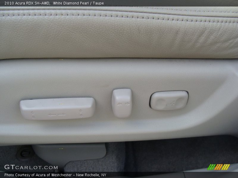 White Diamond Pearl / Taupe 2010 Acura RDX SH-AWD