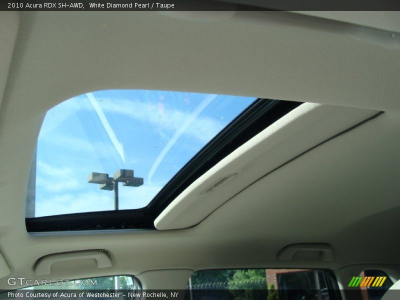 White Diamond Pearl / Taupe 2010 Acura RDX SH-AWD