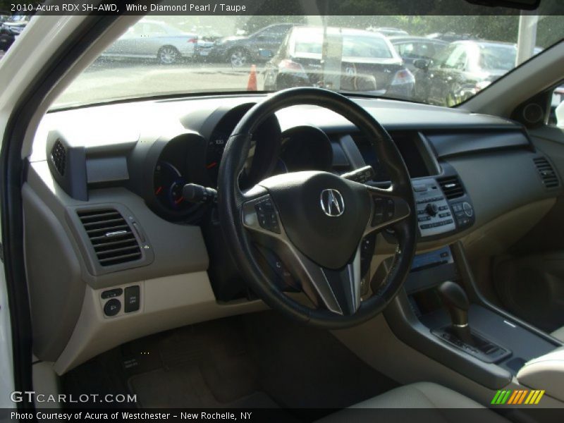 White Diamond Pearl / Taupe 2010 Acura RDX SH-AWD
