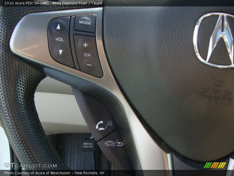 White Diamond Pearl / Taupe 2010 Acura RDX SH-AWD