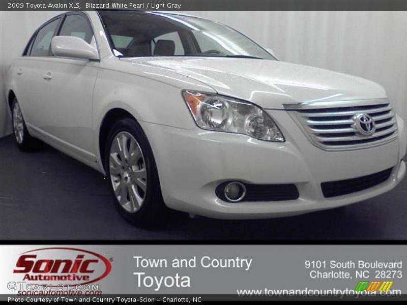 Blizzard White Pearl / Light Gray 2009 Toyota Avalon XLS